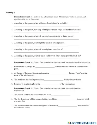 Level 5 - Test Module 3 - Listening