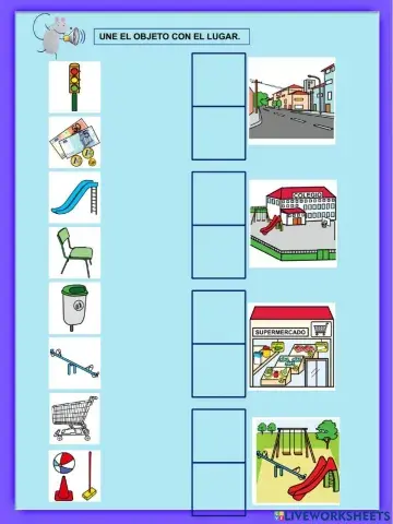 La calle: asociar objetos