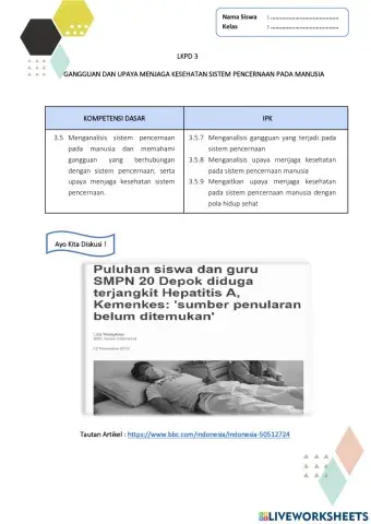 Lkpd 3 (sistem pencernaan)