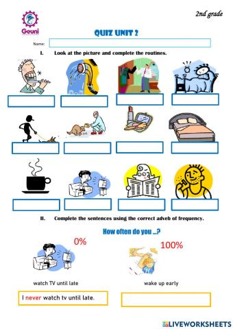 Adverbs of frequency