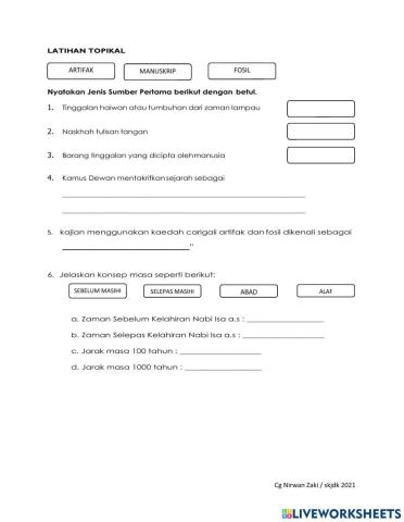 Sejarah tahun 4 unit 1