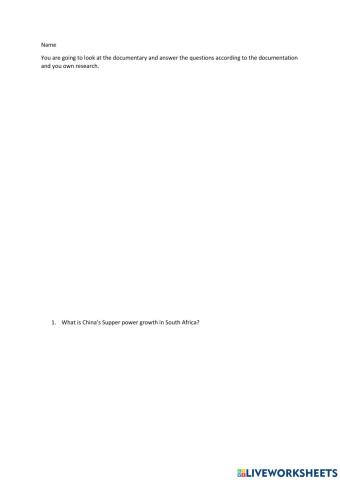 China rush in South Africa