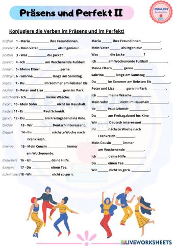 Präsens und Perfekt - II