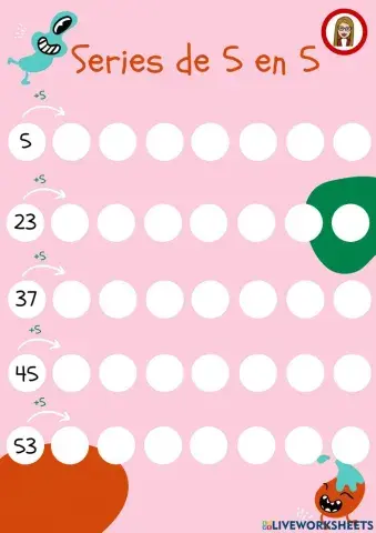 Series de 5 en 5