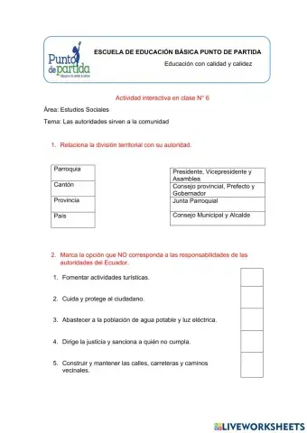 Las autoridades sirven a la comunidad