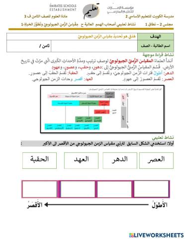 اصحاب الهمم العالية - مقياس الزمن الجيولوجي - الجزء الاول