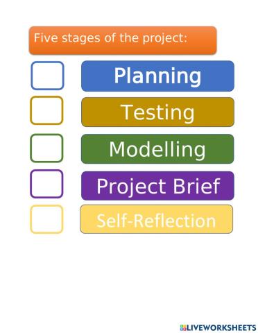 Stages of the project