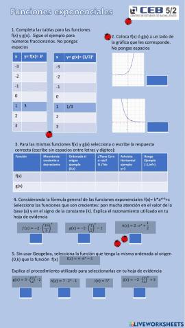 Funciones exponenciales