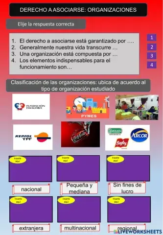 Derecho a asociación: organización