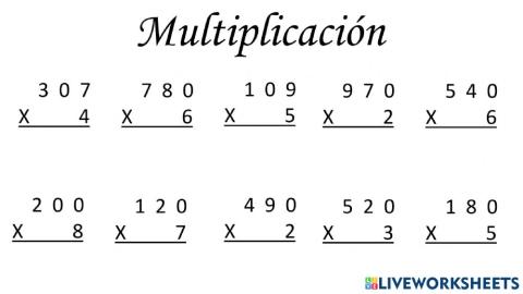 Multiplicaciones