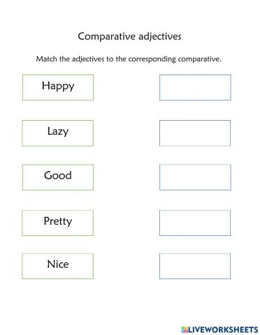 Comparative adjectives