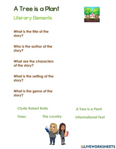 A Tree is a Plant - Literary Elements