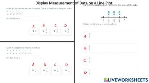 Review Display measurement Data on a Line Plot
