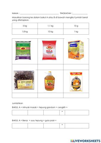 Operasi tambah jisim
