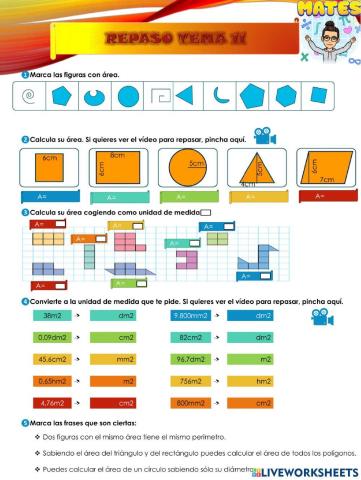 Repaso Matemáticas Tema11