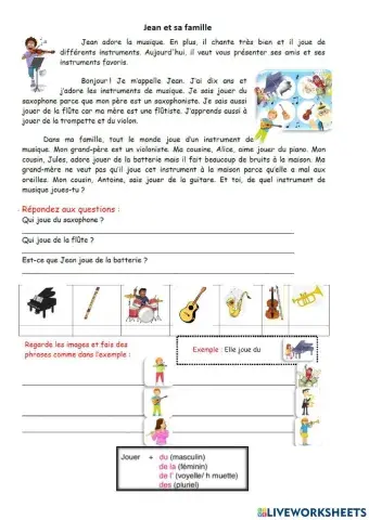 Devoir - instruments