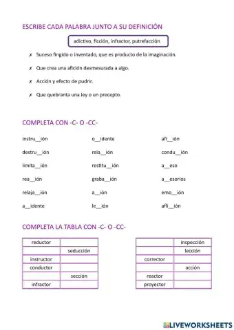 Palabras con -c- y -cc-3