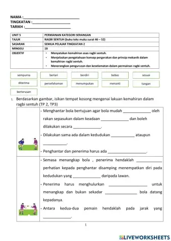 PJ Tingkatan 2: Ragbi Sentuh