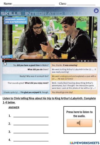 Asking About an Experiences