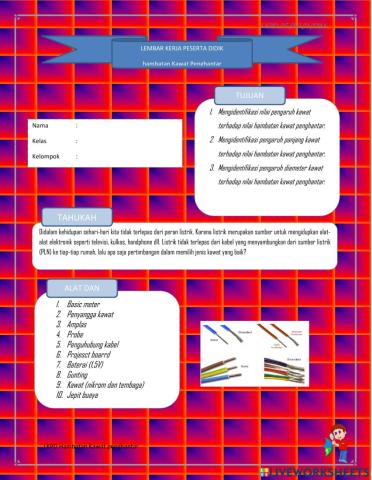 Lkpd hambatan kawat penghantar