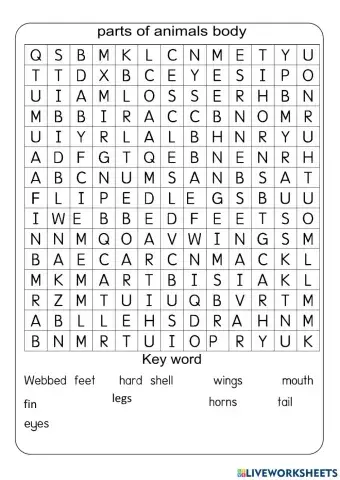 Part of animals body