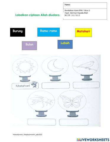 Beriman Kepada Allah Tahun 3 PPKI