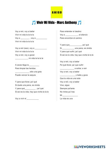 Vivir Mi Vida - Marc Anthony