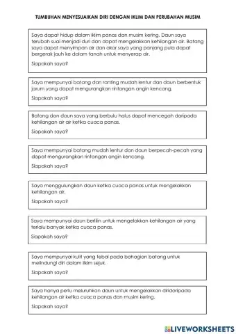 Sains tahun 5 tumbuhan