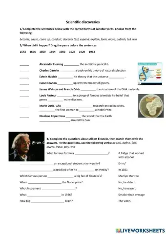 Scientific discoveries