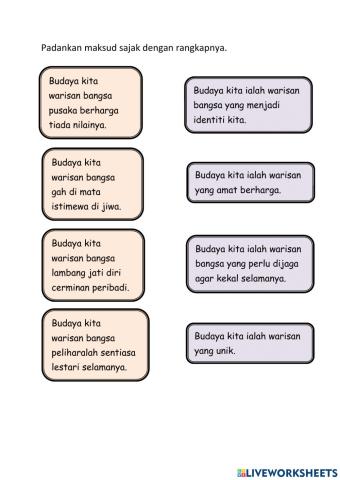 Maksud Sajak Budaya Kita