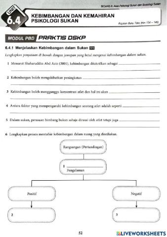 6.4 kebimbangan & kemahiran