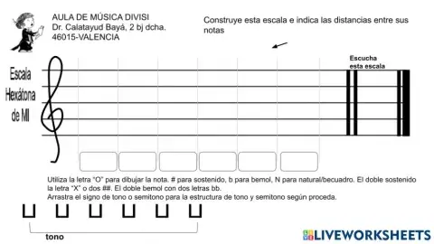 Escala Hexátona de MI