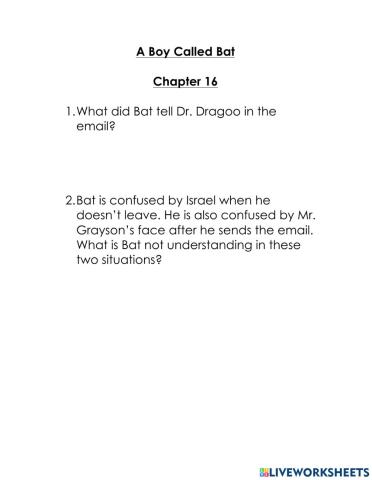 A Boy Called Bat - Chapter 16