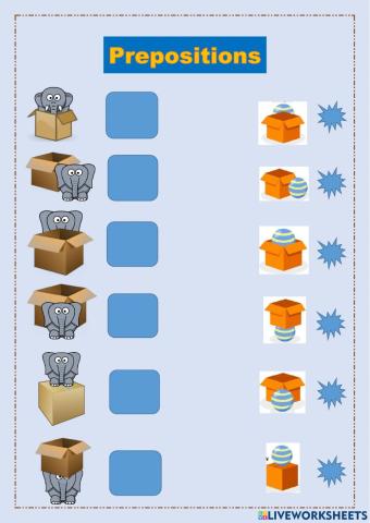 Prepositions of place