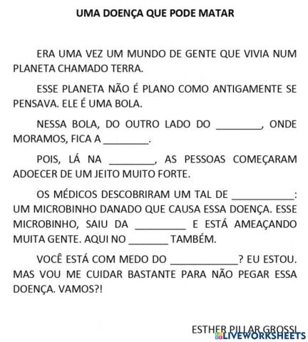 Texto: Uma Doença que pode Matar