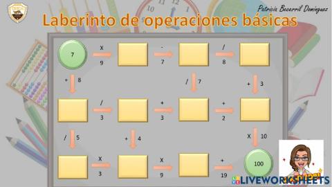 Laberinto de operaciones básicas