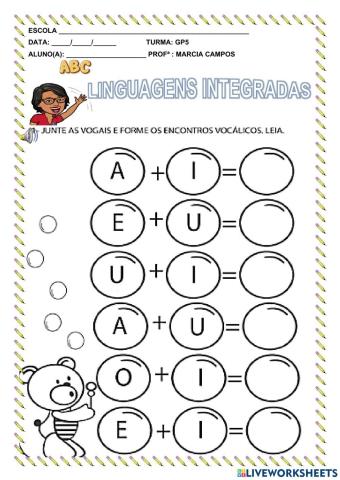 Encontros vocálicos