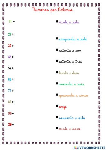 Números por extenso