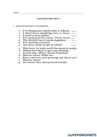 CL8 Extra Practice 3