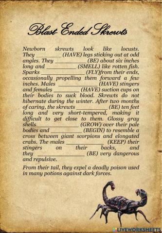 Blasted Ended Skrewt