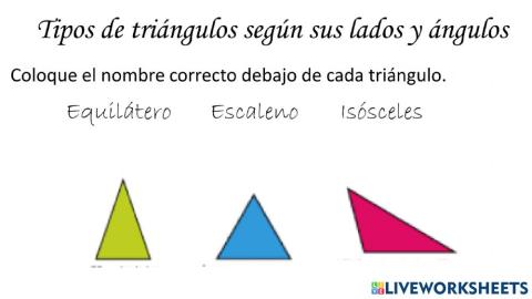 Triángulos según sus lados y ángulos