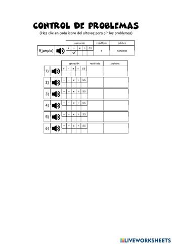 Control Problemas Nivel II