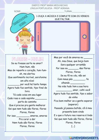 Transitividade verbal - II