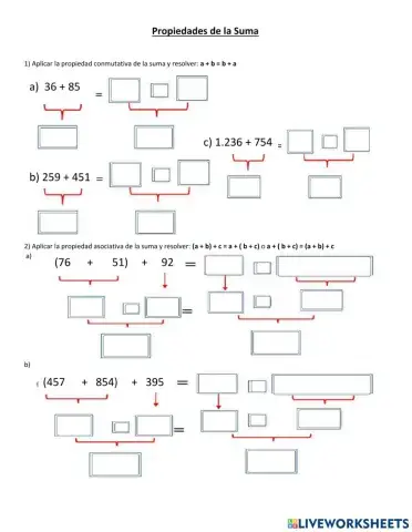 Propiedades de la Suma