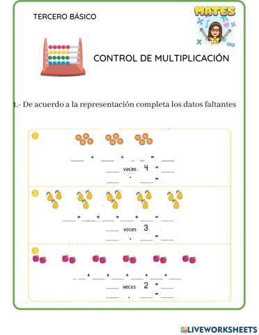 Control de multiplicación