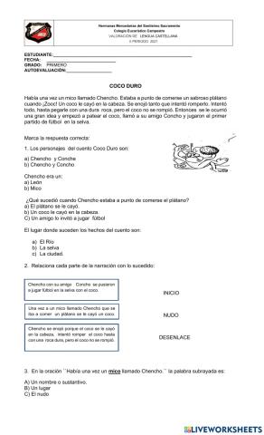 Evaluación Español