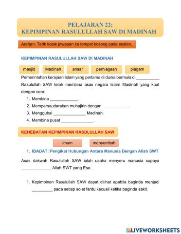 PI Ting2 Kepimpinan Rasulullah saw di Madinah