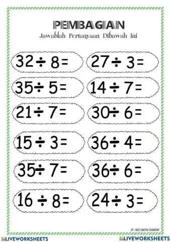 Matematika Pembagian