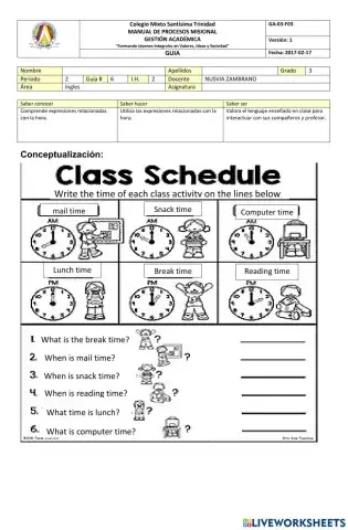 Telling the tima guia 6