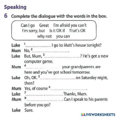 Asking for permission